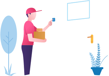 Package Pickup Illustration